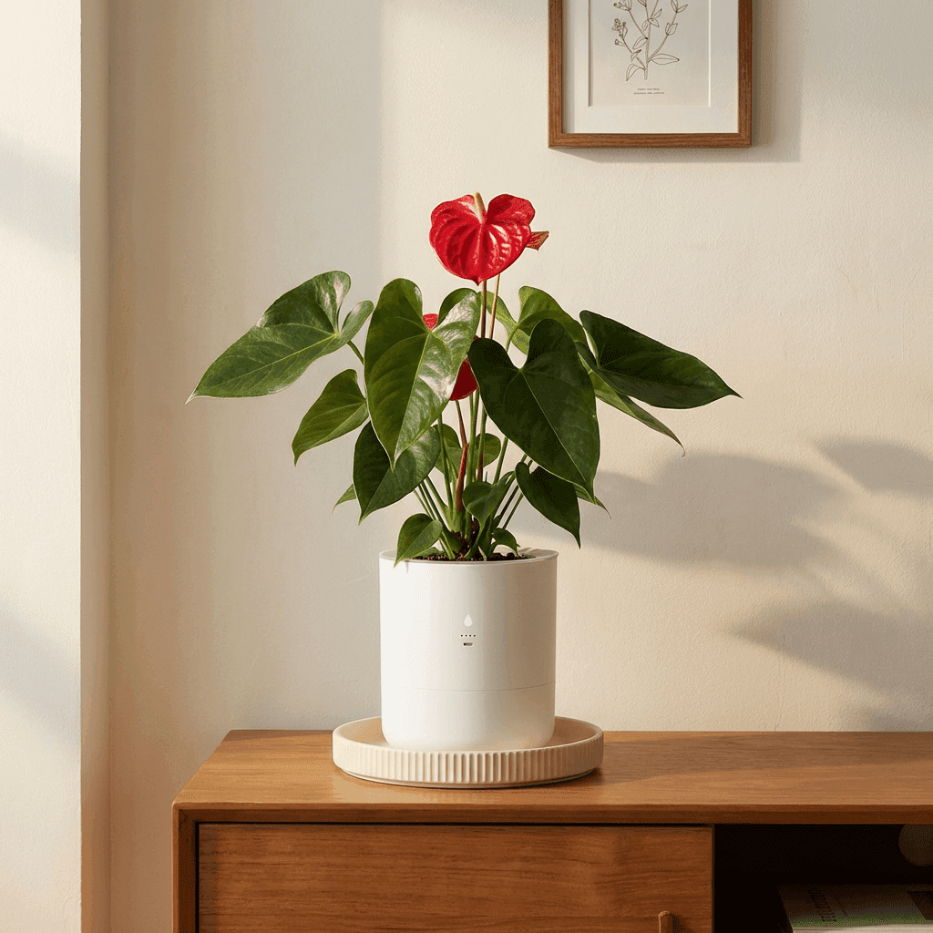 Anthurium in LeafyPod planter